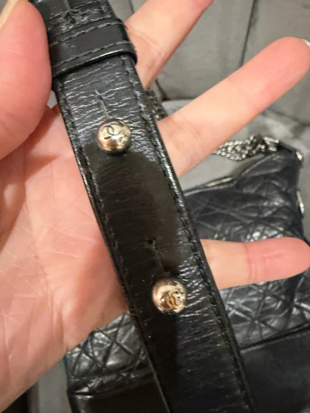 CHANEL Aged Calfskin Quilted Large Gabrielle Hobo Bag Black - Picture 5 of 16